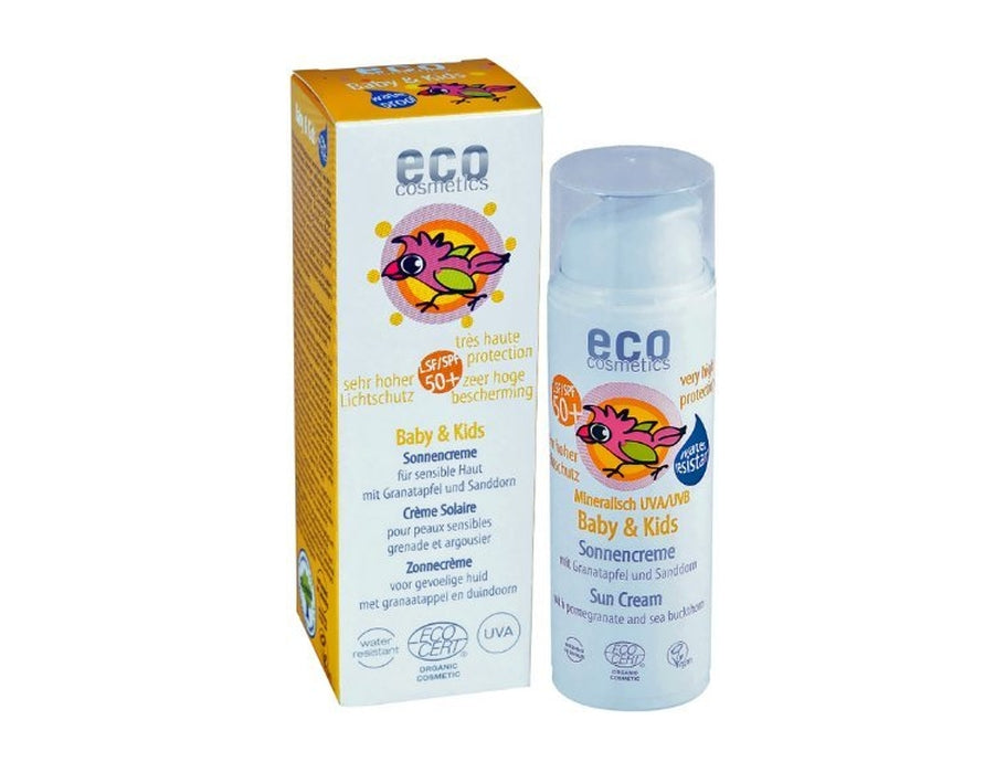 Eco Cosmetics Baby zonnebrand SPF 50 Granaatappel