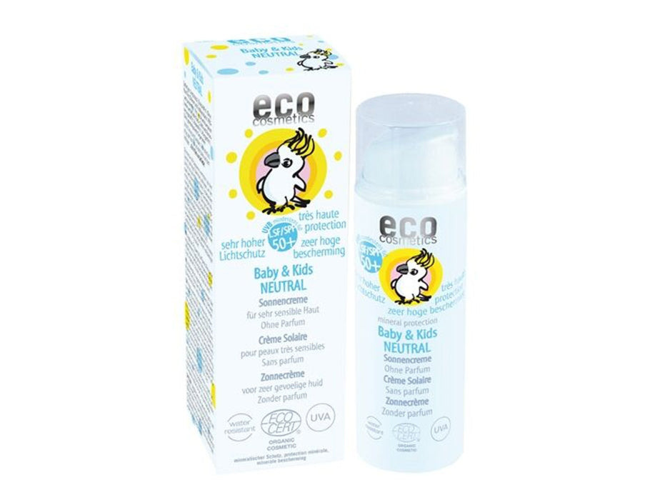 Eco Cosmetics Zonnebrandcrème voor baby's en kinderen SPF 50 ongeparfumeerd