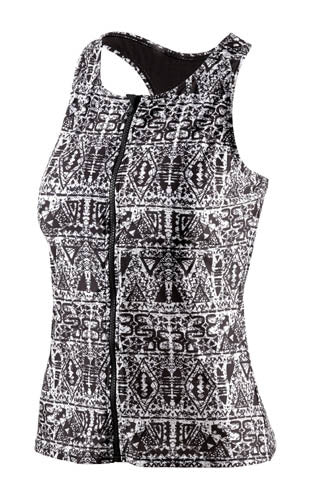 Beco Tanktop BEsuit dames polyamide zwart wit D-cup maat 36