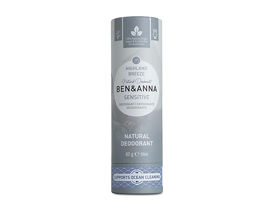 Ben Anna Deodorant in Papiertube Sensitive Highland Breeze 60 gram