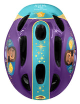 Disney wish fietshelm verstelbaar junior paars turquoise maat 50-56 cm (s)