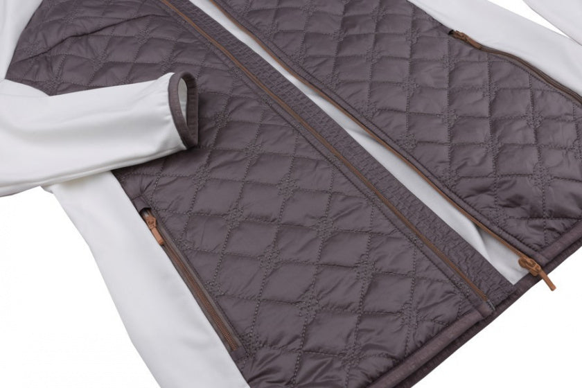 Hannah Outdoorvest Elsa dames polyester wit grijs maat 44