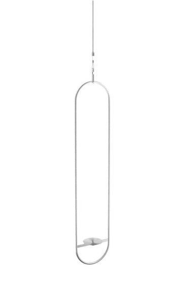 Höfats Spin 90 sfeerlantaarn hangend 120 cm RVS zilver
