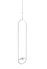 Höfats Spin 90 sfeerlantaarn hangend 120 cm RVS zilver