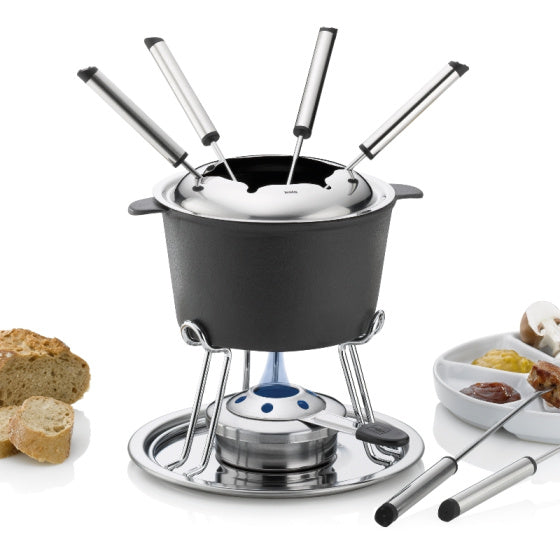 Kela Comore fondueset 800 ml 11-delig zwart