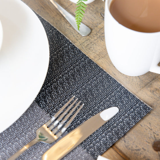 Kitchencraft Placemat 30 x 45 cm PVC polyester wit grijs