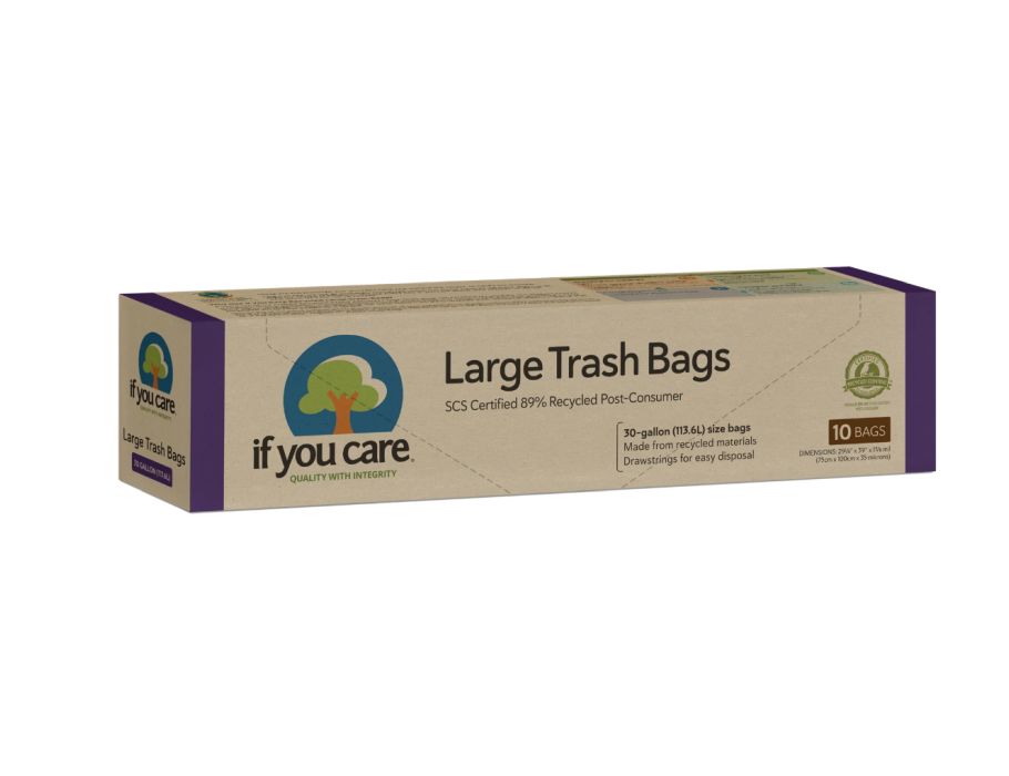 If You Care Afvalzakken XL 113L Recycled met trekband