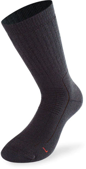 Lenz Wandelsokken Trekking 6.0 merinowol polyacryl zwart maat 35-38