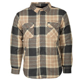 Life line Jervis Padded Flannel Shirt heren beige maat XL