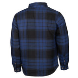 Life line Jervis Padded Flannel Shirt heren blauw zwart maat L
