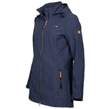 Life line Kya softshell parka dames donkerblauw maat XXL