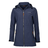 Life line Kya softshell parka dames donkerblauw maat XXL