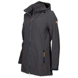 Life line Kya softshell parka dames donkergrijs maat XL