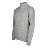 Life line Marcel sweater knit half zip heren lichtgrijs maat XL