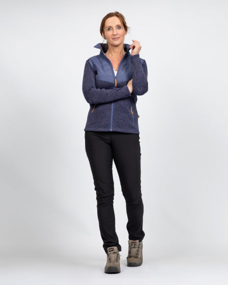 Life line Willemijn fleecevest dames donkerblauw maat 3XL