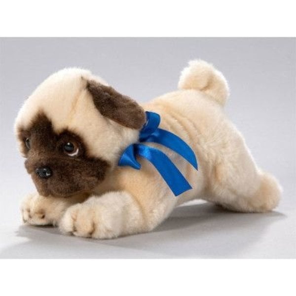 Liggende Mops Pup 26cm