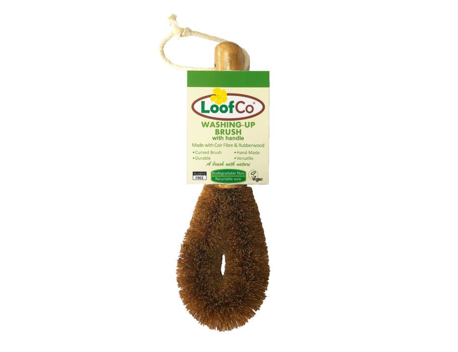 LoofCo Afwasborstel met handvat Kokos