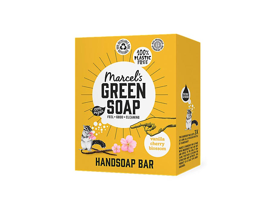 Marcels Green Soap Handzeep Bar Vanille Kersenbloesem 90gr