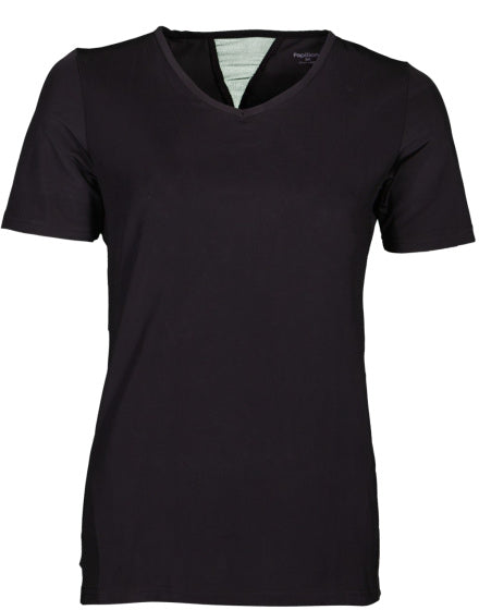 Papillon Fitness shirt s sl v-neck dames zwart maat M