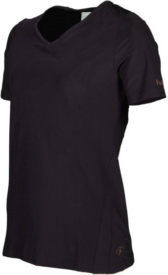 Papillon Fitness shirt s sl v-neck dames zwart maat M