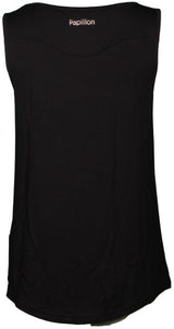 Papillon Singlet fitness shirt dames zwart maat 3XL