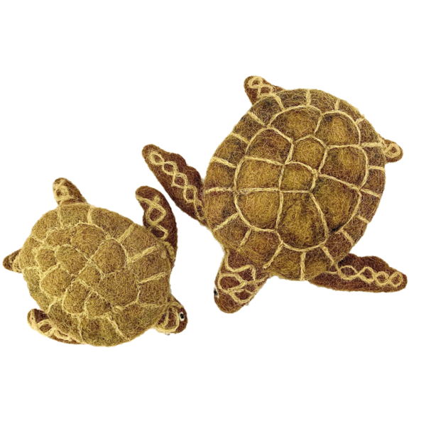 Papoose Toys Papoose Toys Brown Turtles 2pc