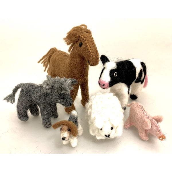 Papoose Toys Papoose Toys Country Animal set 6pc