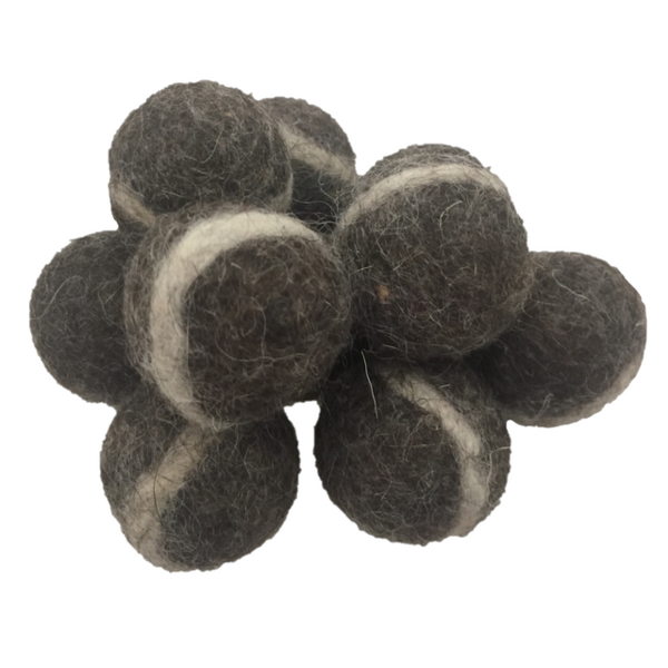 Papoose Toys Papoose Toys DGrey Felt Balls 3.5cm 20