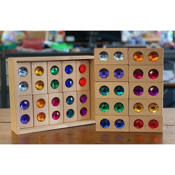 Papoose Toys Papoose Toys Double Gem Blocks 20pc