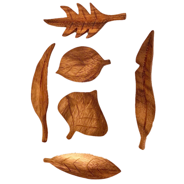 Papoose Toys Papoose Toys Forest Leaves 6pc