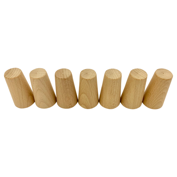 Papoose Toys Papoose Toys Mini Natural Cones 7pc