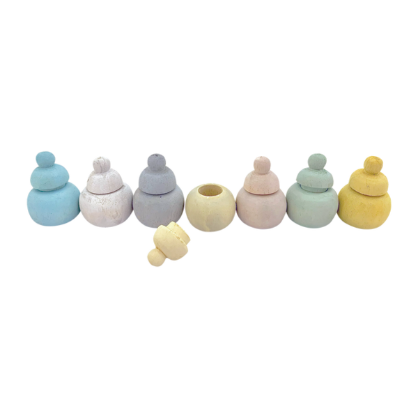 Papoose Toys Papoose Toys Mini Pastel Pot 7pc