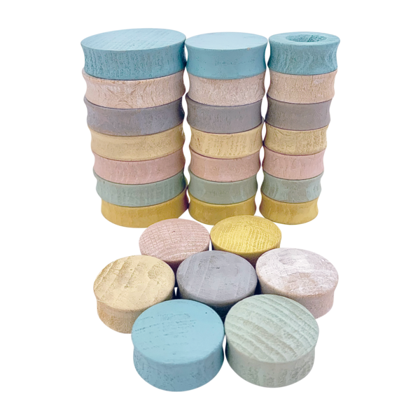 Papoose Toys Papoose Toys Mini Pastel Rounds 28pc