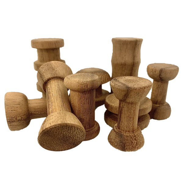 Papoose Toys Papoose Toys Mini WW Spool Set Java Teak 10