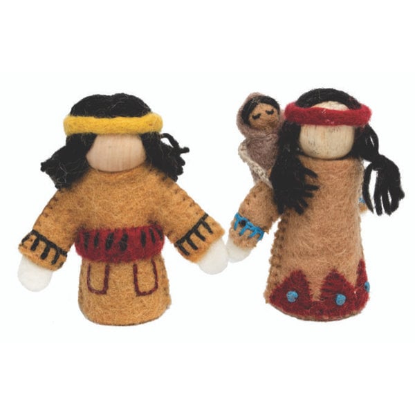 Papoose Toys Papoose Toys Native American Family 3pc