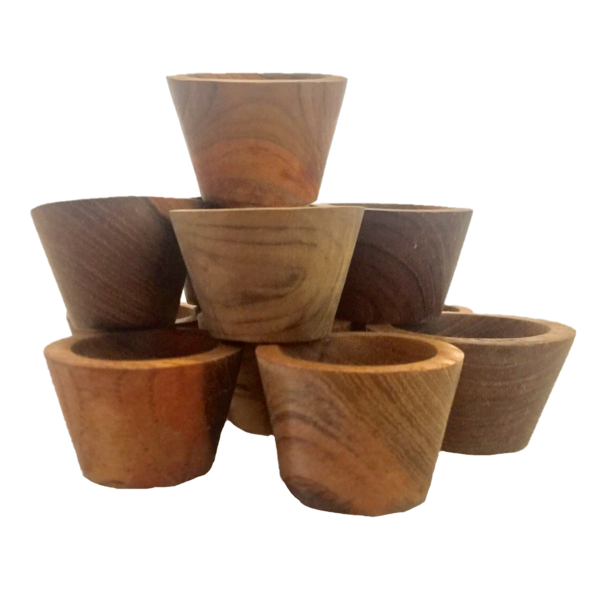 Papoose Toys Papoose Toys Small Bowls Natural 12pc