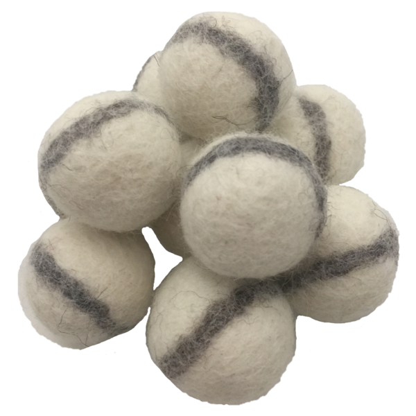 Papoose Toys Papoose Toys White Felt Balls 3.5cm 20