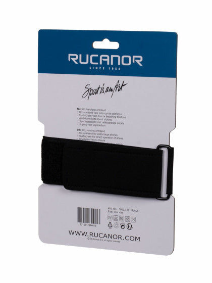 Rucanor Running Phone armband XXL unisex zwart
