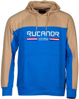 Rucanor Trevor sweater hoodie heren blauw beige maat M