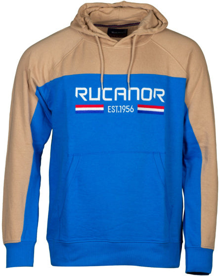 Rucanor Trevor sweater hoodie heren blauw beige maat L