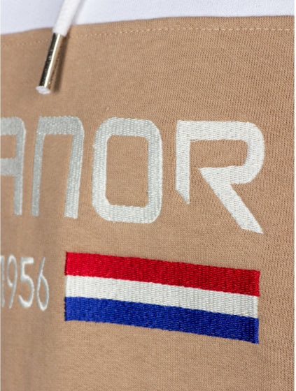 Rucanor Trevor sweater hoodie heren wit beige maat L