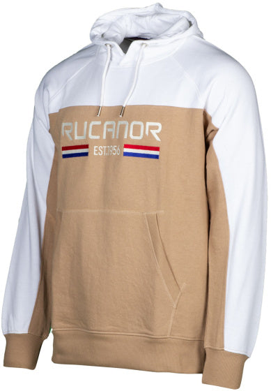 Rucanor Trevor sweater hoodie heren wit beige maat L