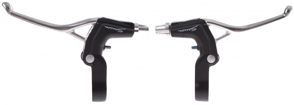 Saccon Remgrepen set V-brake 2-vinger zilver zwart 2-delig
