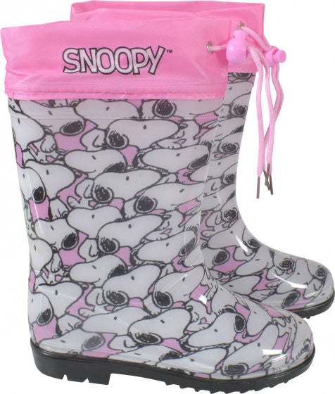 Peanuts Regenlaarzen Snoopy meisjes PVC roze wit maat 30-31