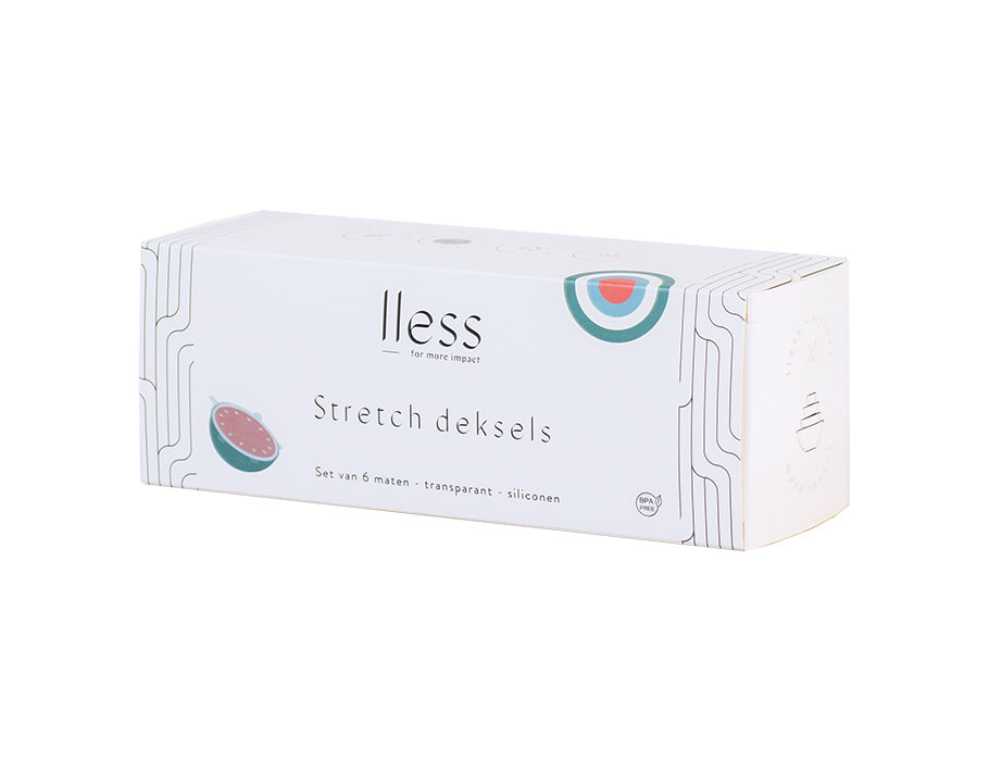 Lless Siliconen deksels Stretch set van 6