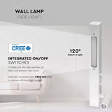 V-tac Wandlamp VT-2953 led 30 cm 9W 3000K 680lm wit