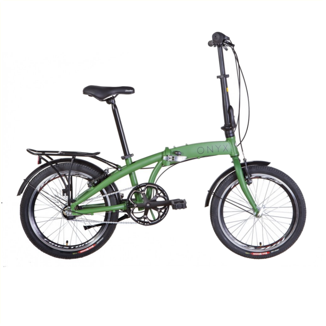 Onyx 20 vouwfiets,3 speed versnellingen. khaki mat. aluminium frame. velgrem voor en achter