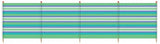 Yello Windscherm 10 palen 120 x 610 cm groen blauw